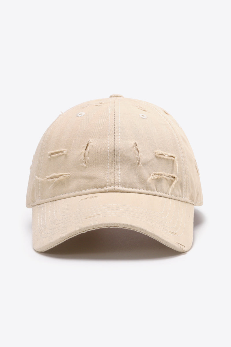 "Cool and Casual: Distressed Adjustable Baseball Cap by Burkesgarb | Trendy and Comfortable Headwear"