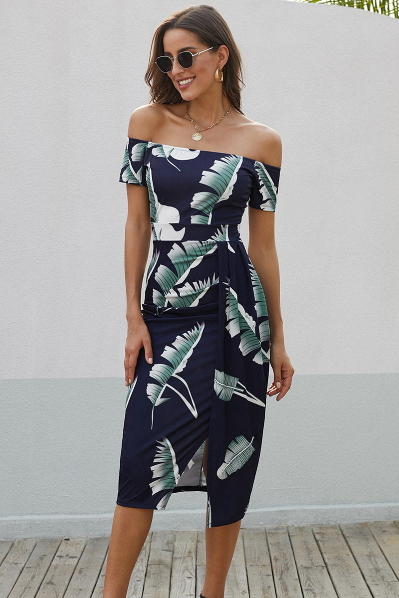 Effortless Elegance: Off-Shoulder Split Dresses for Stunning Style