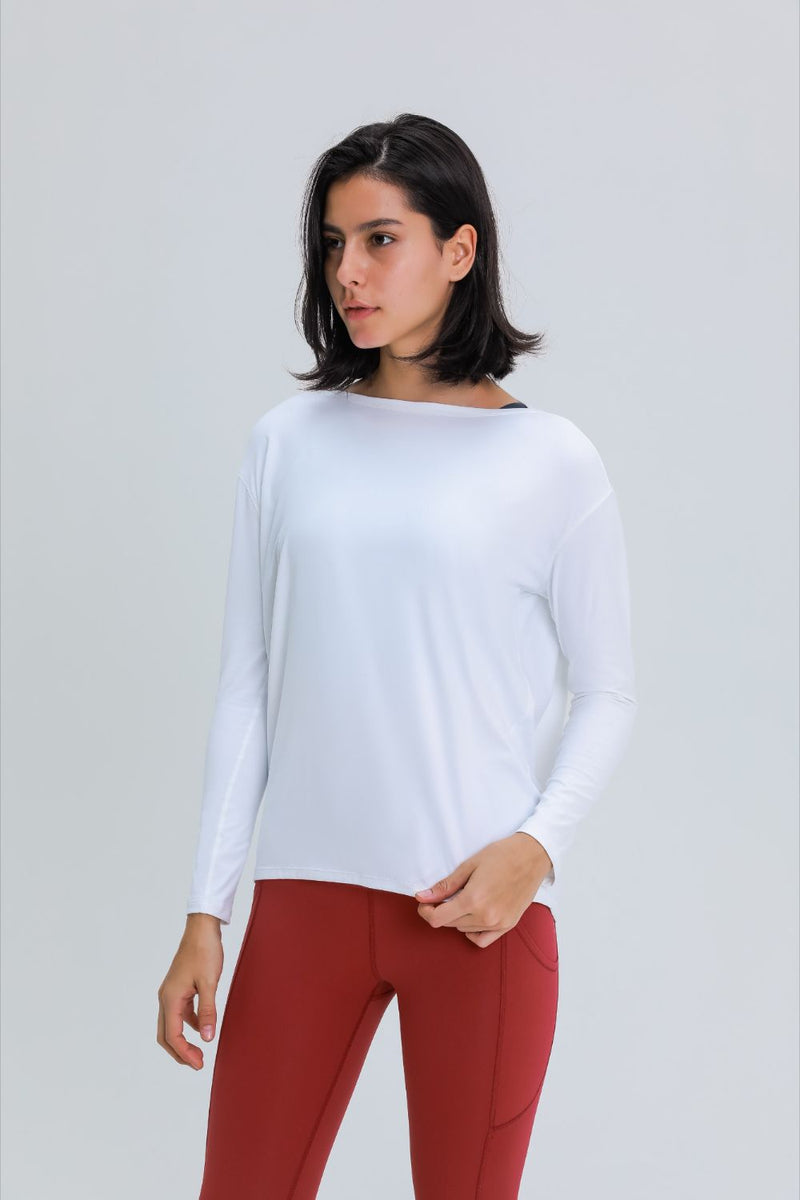 Stay Comfy and Trendy with our Loose Fit Active Top | Burkesgarb