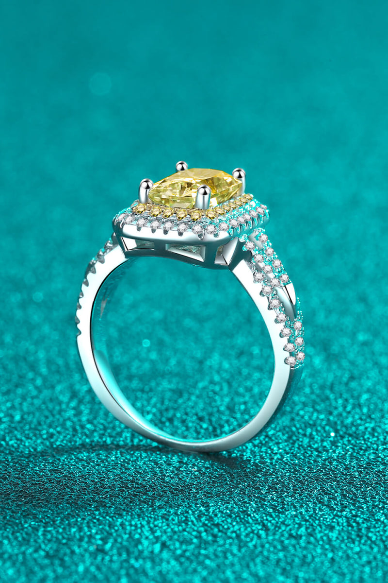 Radiant Beauty: 2 Carat Moissanite Ring for Unforgettable Moments