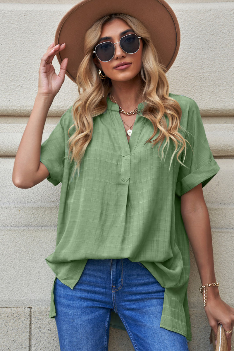 Effortlessly Elegant: Side Slit Blouse for Sophisticated Style