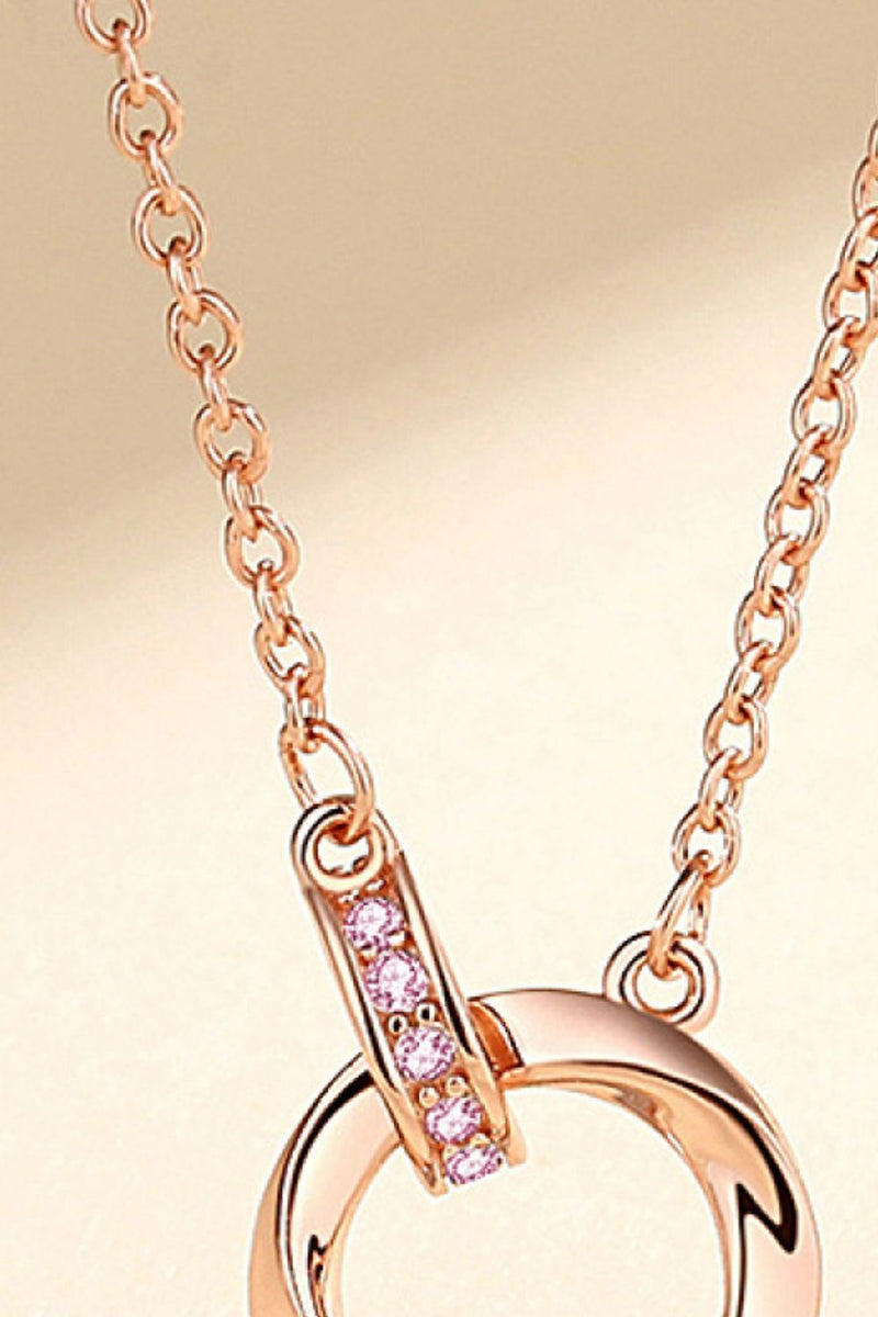 Elegant Sophistication: Zircon Decor 999 Sterling Silver Necklace by Burkesgarb