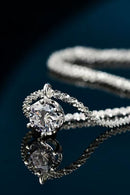 Sparkling Elegance: 1 Carat Moissanite Necklace at Burkesgarb