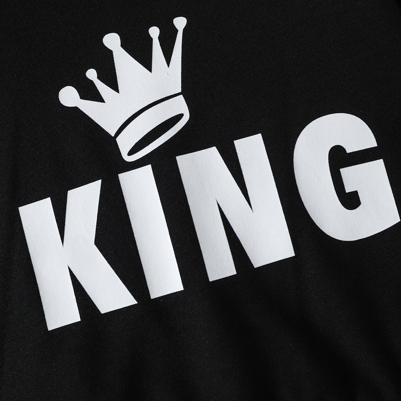 Discover Royalty: King Graphic Tee and Pants Set at Burkesgarb