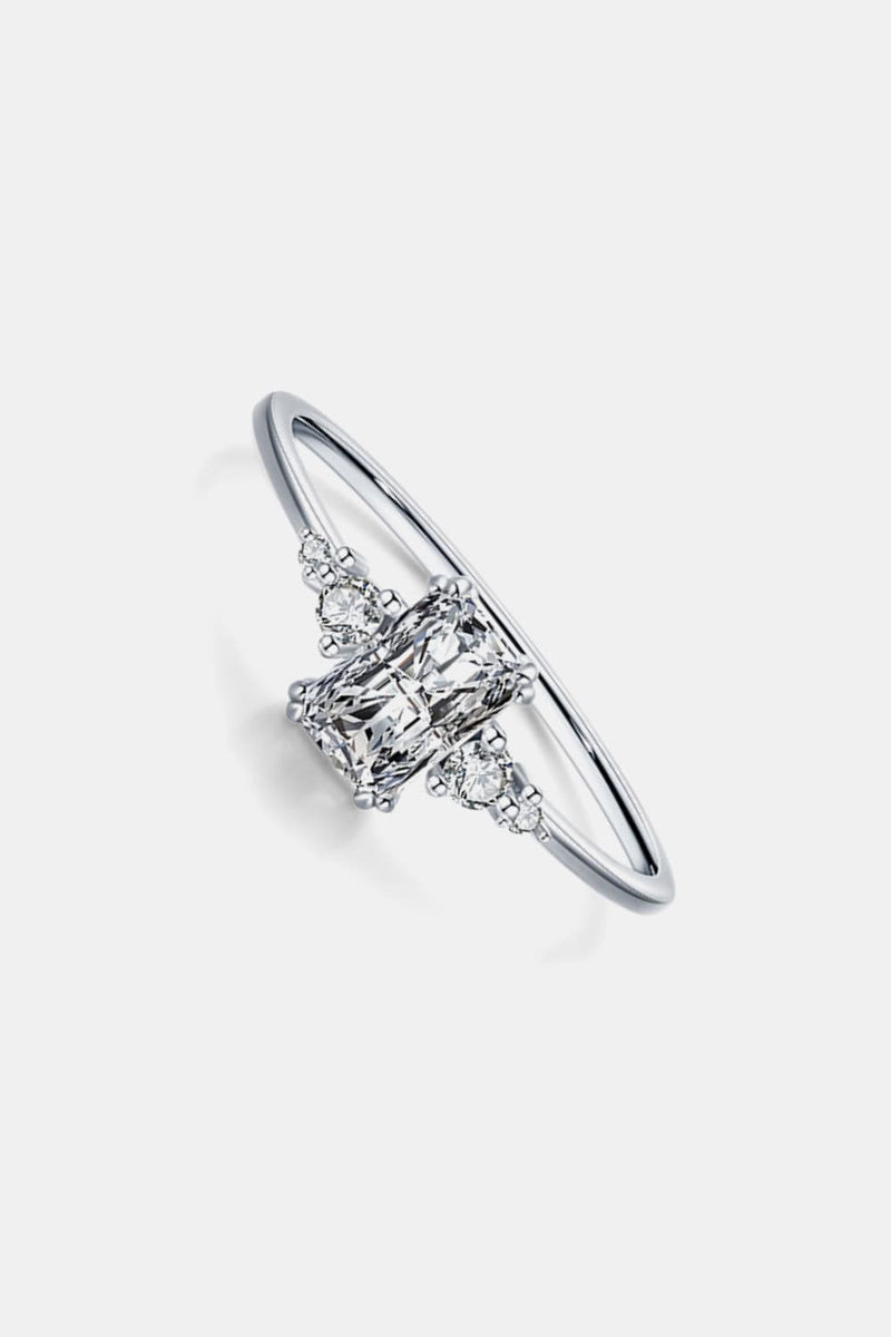 Elegance in Every Detail: 925 Sterling Silver Zircon Ring at Burkesgarb