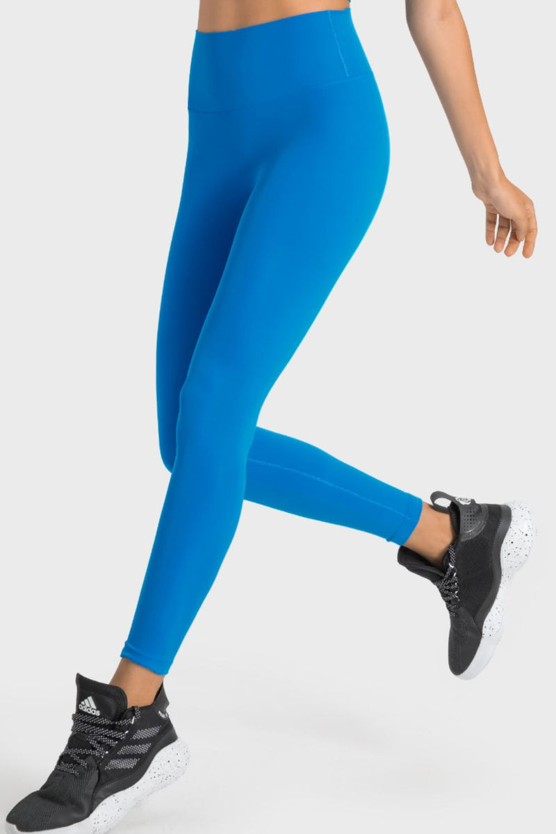 Experience Comfort and Style with High-Rise Wide Waistband Yoga Leggings at Burkesgarb