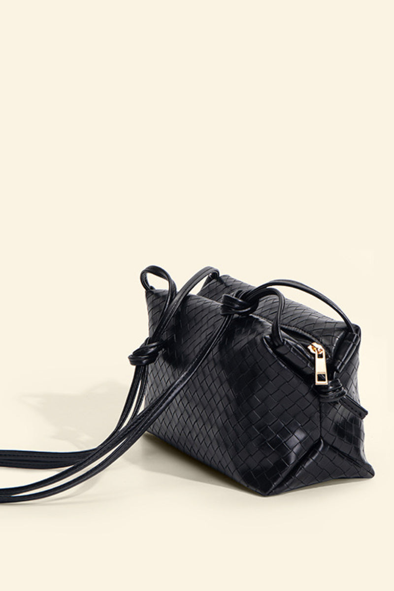 Embrace Chic Simplicity with the Leather Knot Detail Shoulder Bag at Burkesgarb