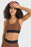 Stay Supported and Stylish with our Contrast Sports Bra | Burkesgarb