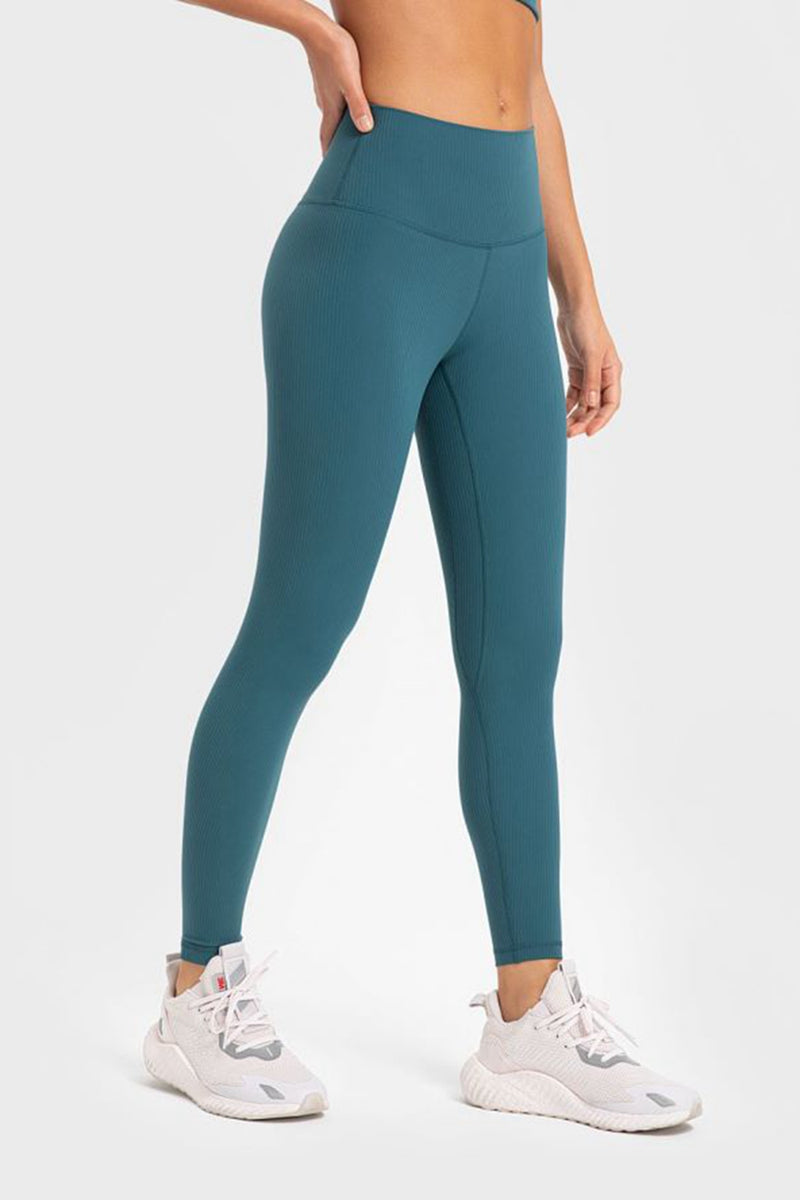 Flexibility and Comfort Meet in Highly Stretchy Wide Waistband Yoga Leggings | Burkesgarb