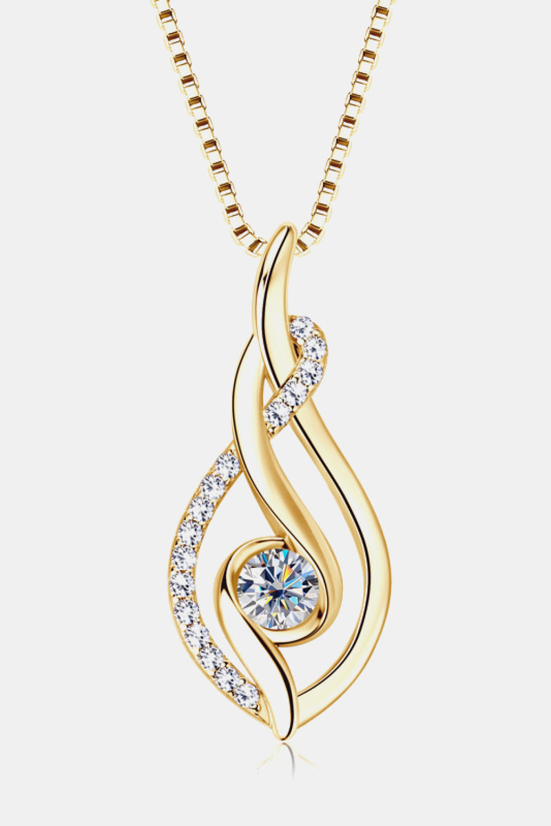 Sparkle with Elegance: Moissanite 925 Sterling Silver Necklace - Shop Now!