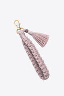 Stay Organized and Stylish: Wristlet Keychain with Tassel by Burkesgarb
