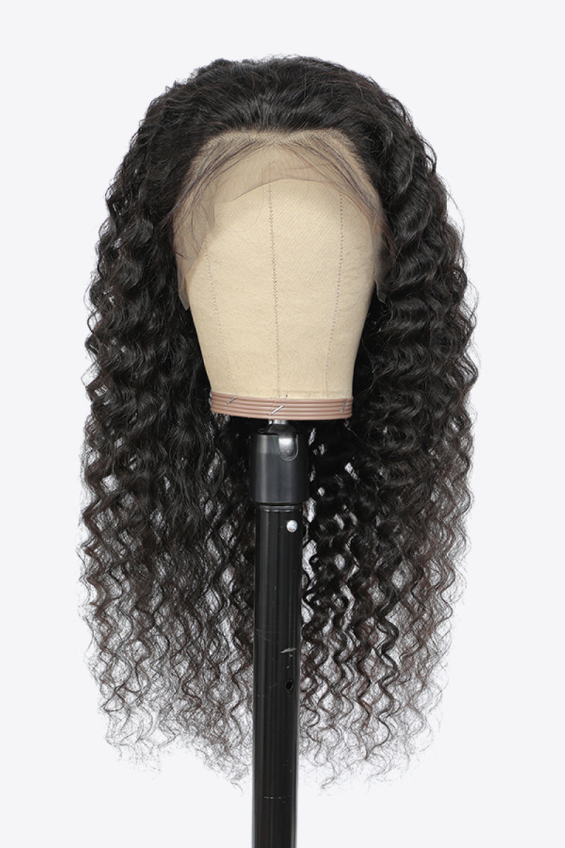 Embrace Natural Elegance with the 20" 13x4 Lace Front Wigs Human Hair Curly Natural Color 150% Density