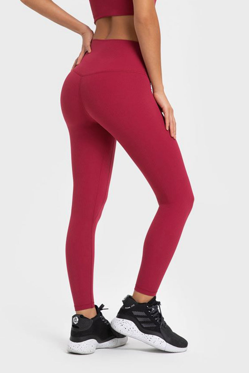 Flexibility and Comfort Meet in Highly Stretchy Wide Waistband Yoga Leggings | Burkesgarb