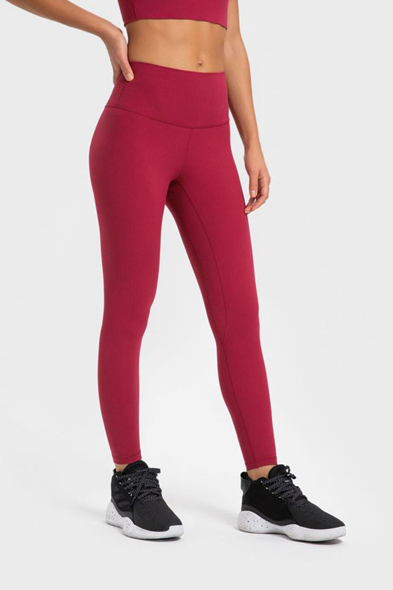 Flexibility and Comfort Meet in Highly Stretchy Wide Waistband Yoga Leggings | Burkesgarb