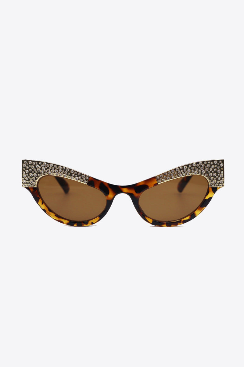 Rhinestone Cat-Eye Sunglasses at Burkesgarb