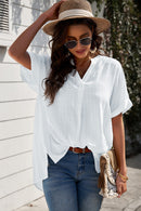 Effortlessly Elegant: Side Slit Blouse for Sophisticated Style