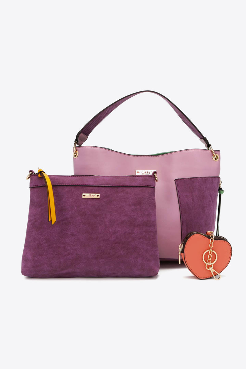 Complete Your Look with the Nicole Lee USA Sweetheart Handbag Set from Burkesgarb