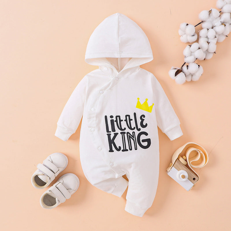 Little King Style: Hooded Bodysuit Set at Burkesgarb