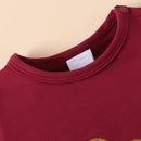 Adorable Plaid Bear Design MINI BOSS Graphic Jumpsuit at Burkesgarb