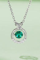 Burkesgarb's Exquisite Ethical Beauty: Lab-Grown Emerald Pendant Necklace