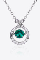 Burkesgarb's Exquisite Ethical Beauty: Lab-Grown Emerald Pendant Necklace
