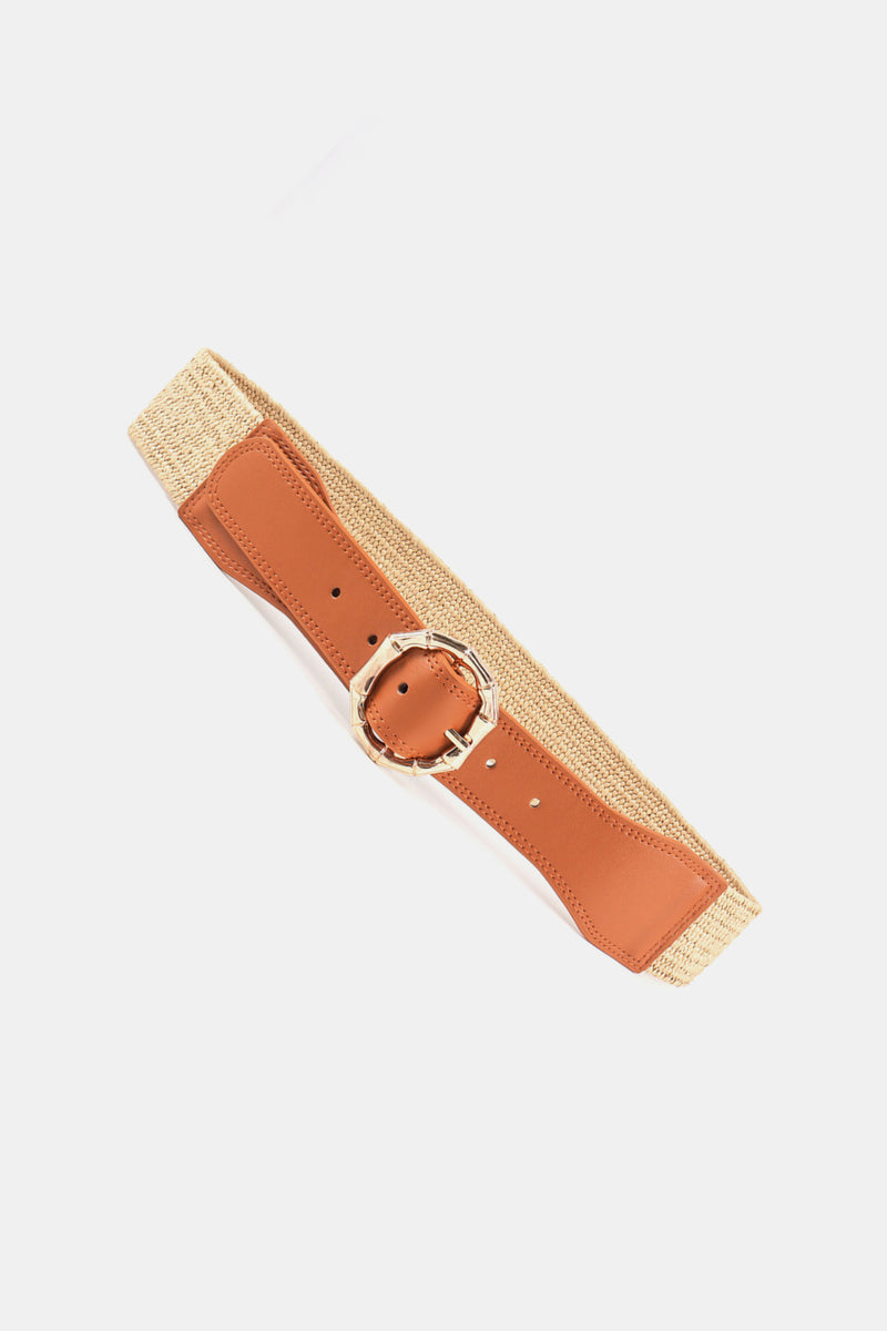 "Complete Your Look with the Stylish Alloy Buckle Braided Belt by Burkesgarb"