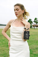 "Stay Stylish and Organized with the Beaded Bracelet Keychain with Wallet by Burkesgarb"