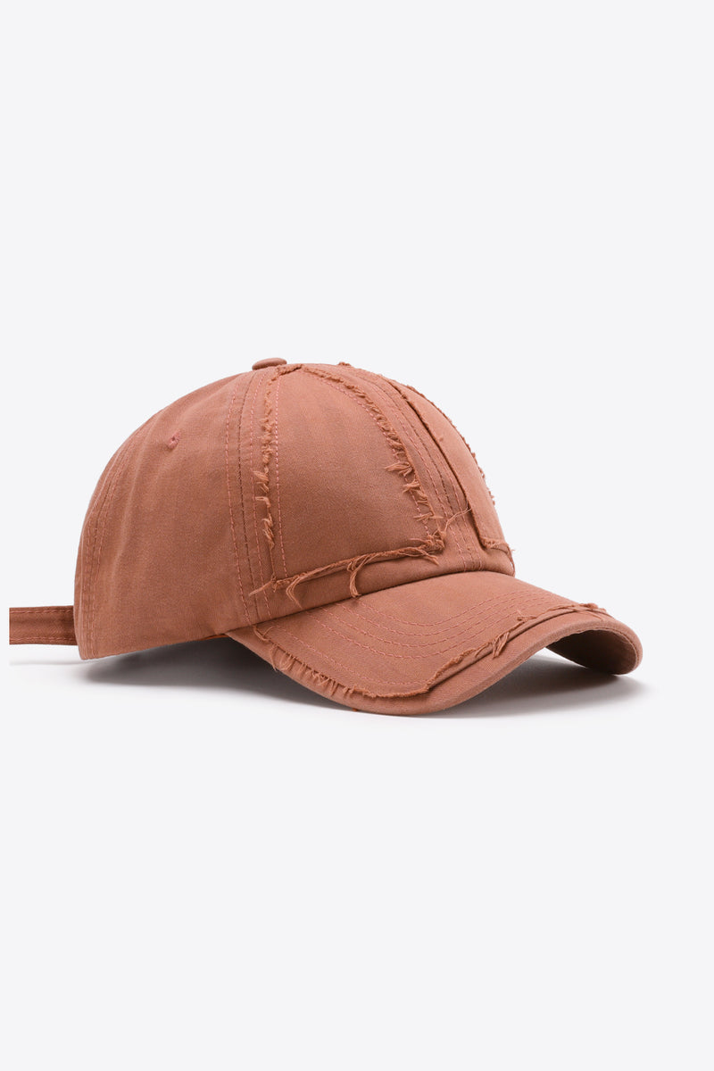 "Stylish and Casual: Distressed Adjustable Baseball Cap by Burkesgarb | Trendy and Comfortable Headwear"