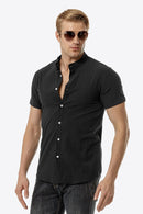 "Classic and Versatile: Button Down Short Sleeve Shirts by Burkesgarb | Stylish Men's Fashion"