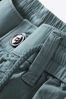 "Casual and Functional: Drawstring Cargo Shorts by Burkesgarb | Trendy and Comfortable Bottoms"