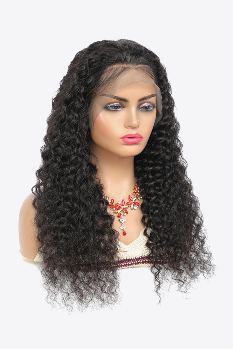 Embrace Natural Elegance with the 20" 13x4 Lace Front Wigs Human Hair Curly Natural Color 150% Density