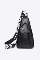 Explore in Style with the Burkesgarb Take A Trip PU Leather Sling Bag