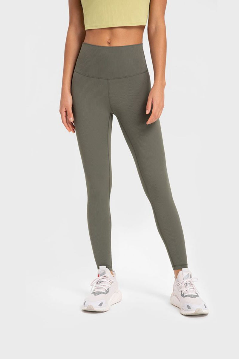 Flexibility and Comfort Meet in Highly Stretchy Wide Waistband Yoga Leggings | Burkesgarb