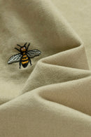 "Buzz-Worthy Style: Bee Embroidery Belted Shorts for Fashion-Forward Looks"