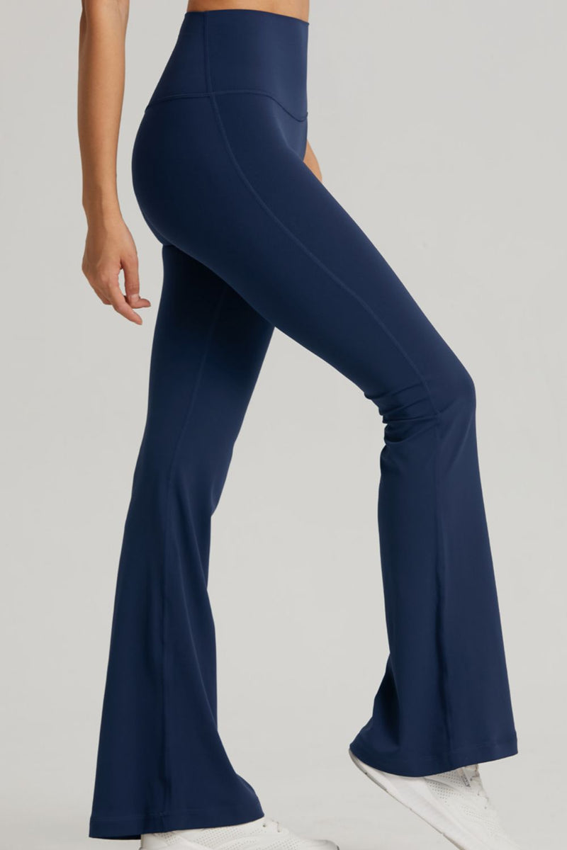 Elevate Your Activewear: High Waist Sports Bootcut Leggings at Burkesgarb