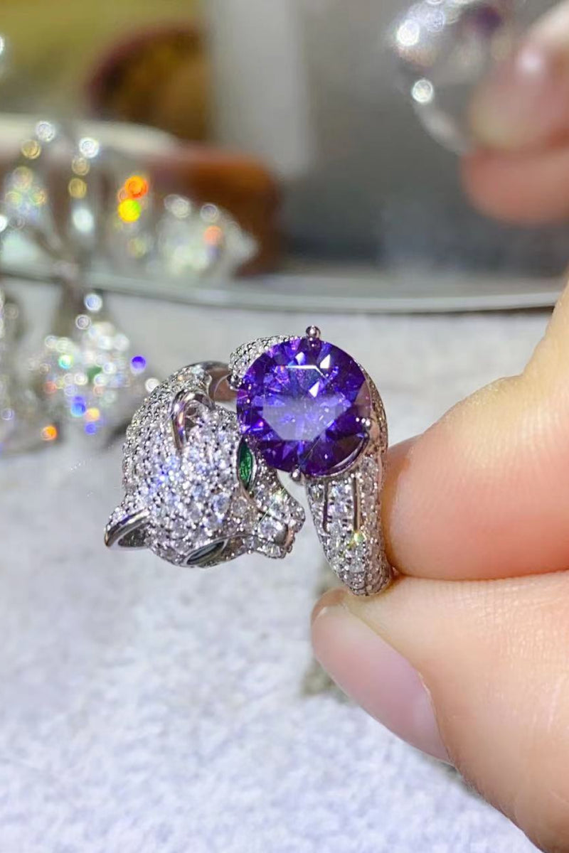 Exquisite and Playful: 2 Carat Moissanite Animal Ring for the Animal Lover in You