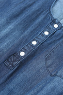 "Effortlessly Stylish: Buttoned Denim Jumpsuit by Burkesgarb | Fashionable and Versatile"