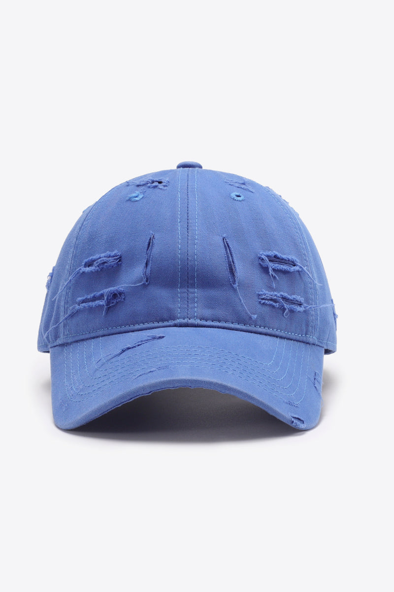 "Cool and Casual: Distressed Adjustable Baseball Cap by Burkesgarb | Trendy and Comfortable Headwear"