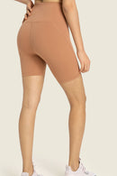 Sleek and Comfortable: Seamless High-Rise Wide Waistband Biker Shorts at Burkesgarb