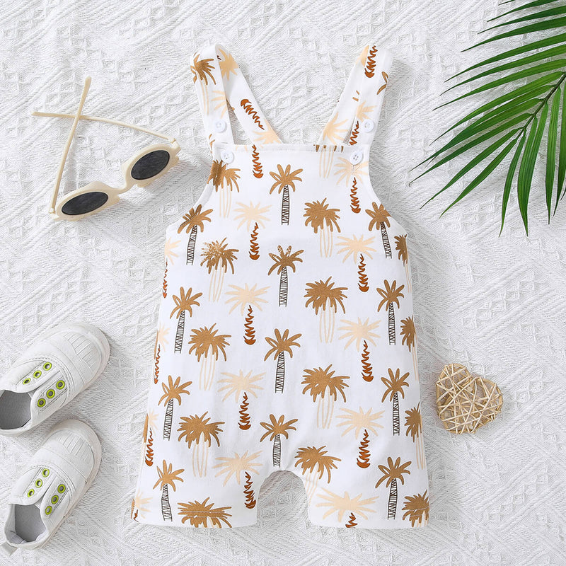 Charming and Comfortable: Babies Botanical Design Overalls at Burkesgarb