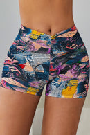 Ultimate Comfort and Style: Wide Waistband High Waist Yoga Shorts at Burkesgarb