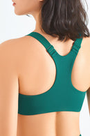Stay Comfy and Supported with the Zip-Up Racerback Sports Bra at Burkesgarb