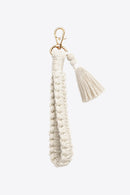 Stay Organized and Stylish: Wristlet Keychain with Tassel by Burkesgarb