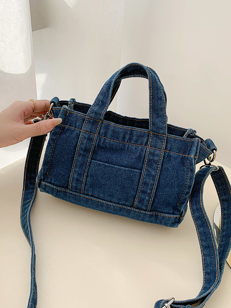 "Classic and Versatile: Denim Shoulder Bag by Burkesgarb | Stylish and Functional Women's Handbag"