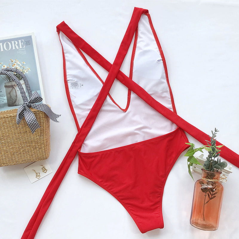 Stand Out with Confidence in a Red One-Piece Swimsuit