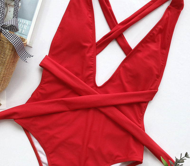 Stand Out with Confidence in a Red One-Piece Swimsuit