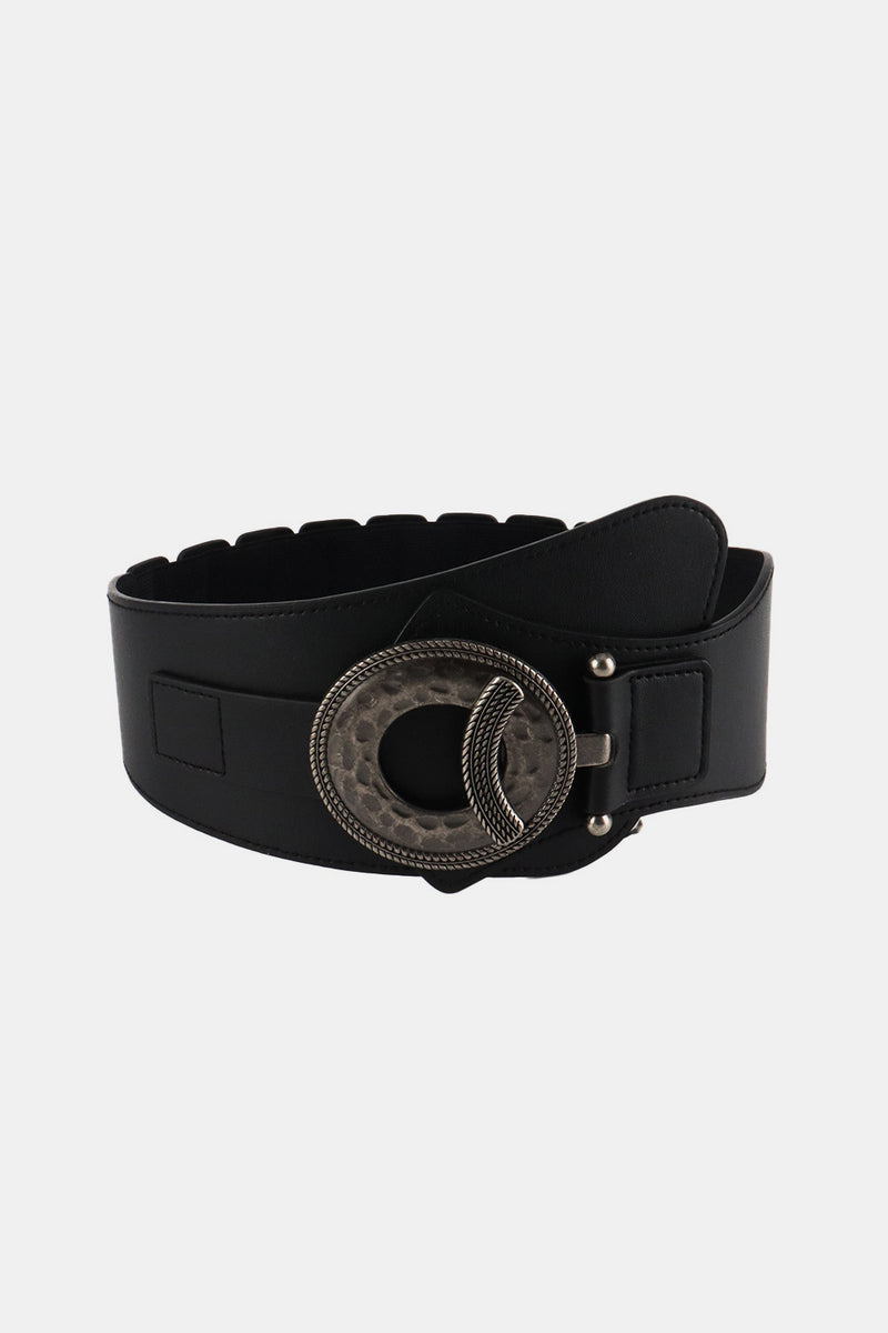 Embrace Retro Style with the Elastic Wide Belt at Burkesgarb