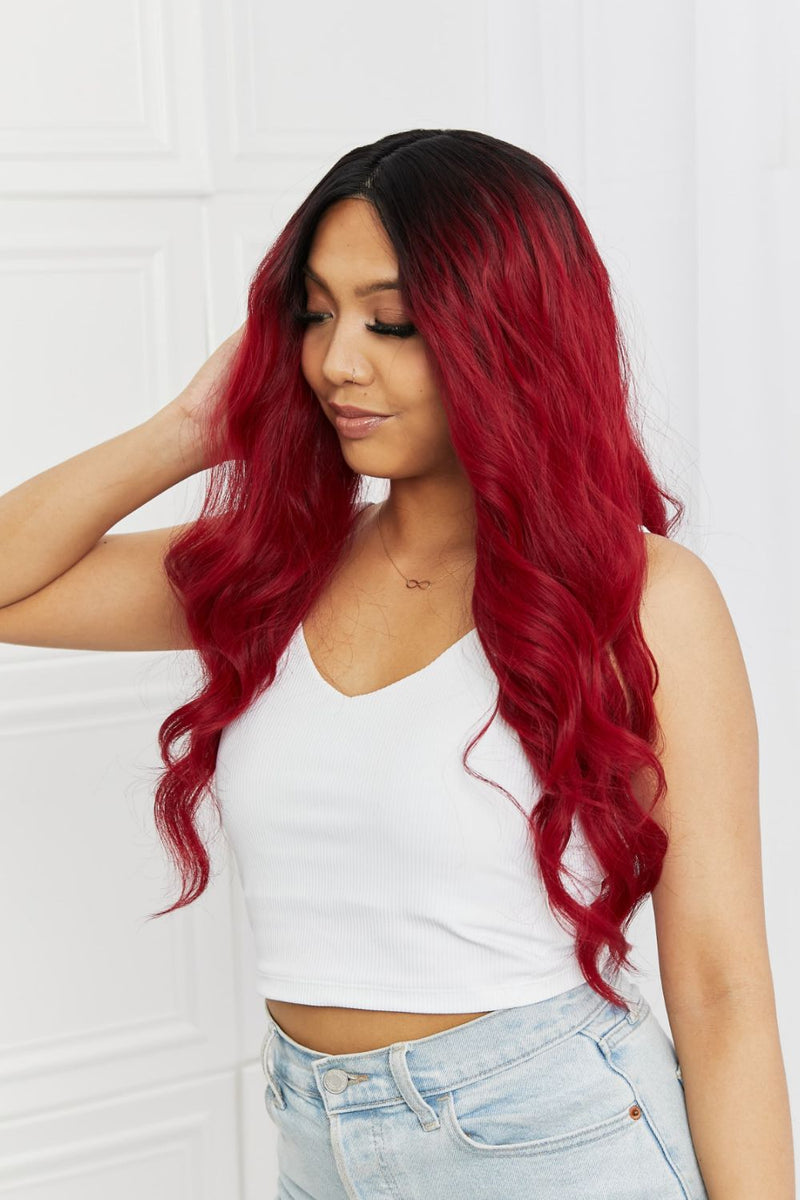 Effortless Style: 13*2" Lace Front Synthetic Wave Wig for Glamorous Waves