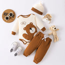 Adorable Bear Bodysuit and Joggers Set at Burkesgarb - Comfortable and Cute!
