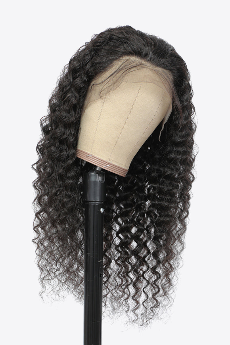 Embrace Natural Elegance with the 20" 13x4 Lace Front Wigs Human Hair Curly Natural Color 150% Density